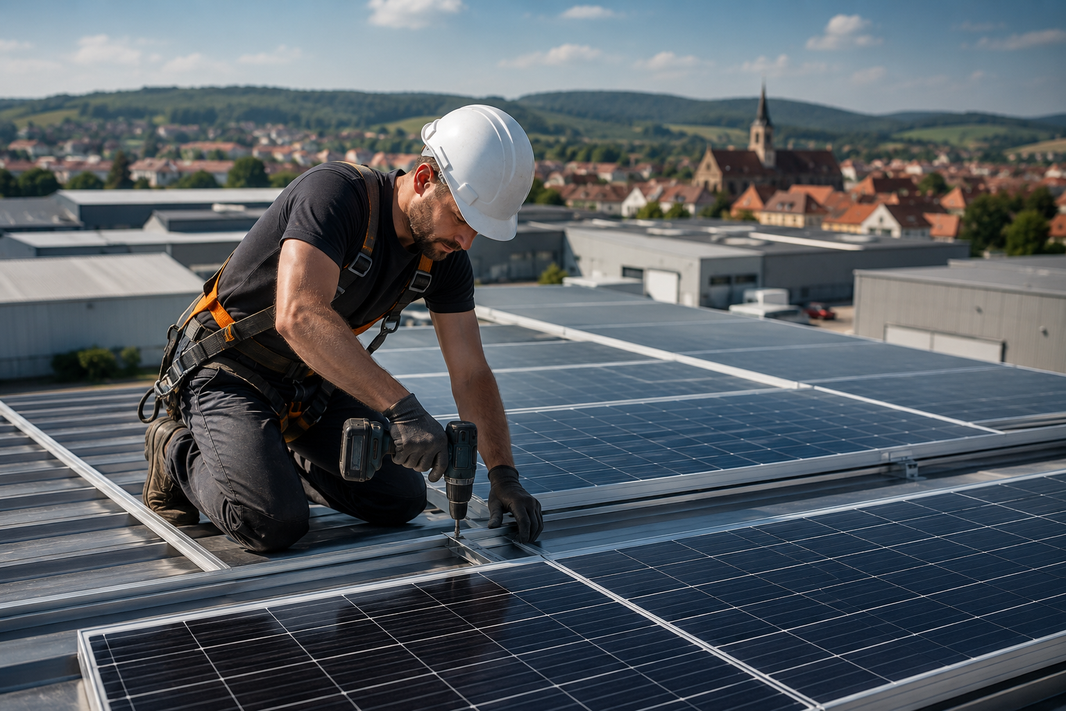 Hangars et toitures pro à Sélestat : kits 6 kW optimisés